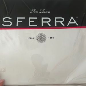 SFERRA KING FITTED SHEET WHITE BRAND NEW NEVER OPENED